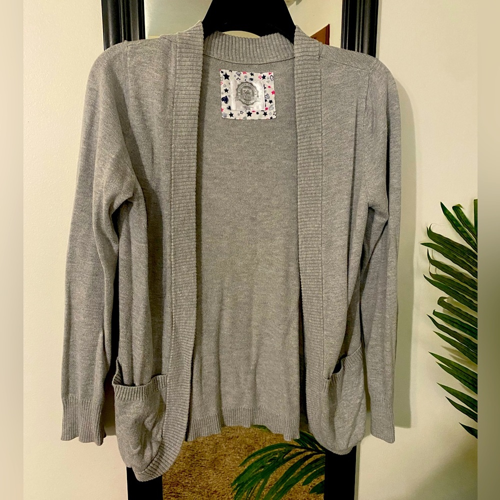 Lightweight sweater, Justice brand, grey, medium